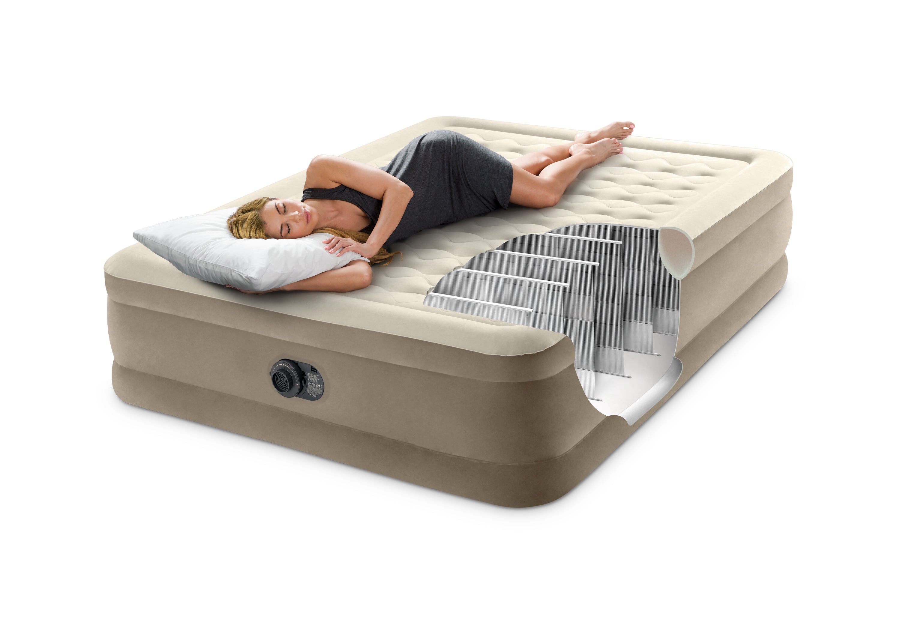 Inflatable Mattresses: Intex Queen Ultra Plush Airbed 152cm x 203xm x 46cm 64428