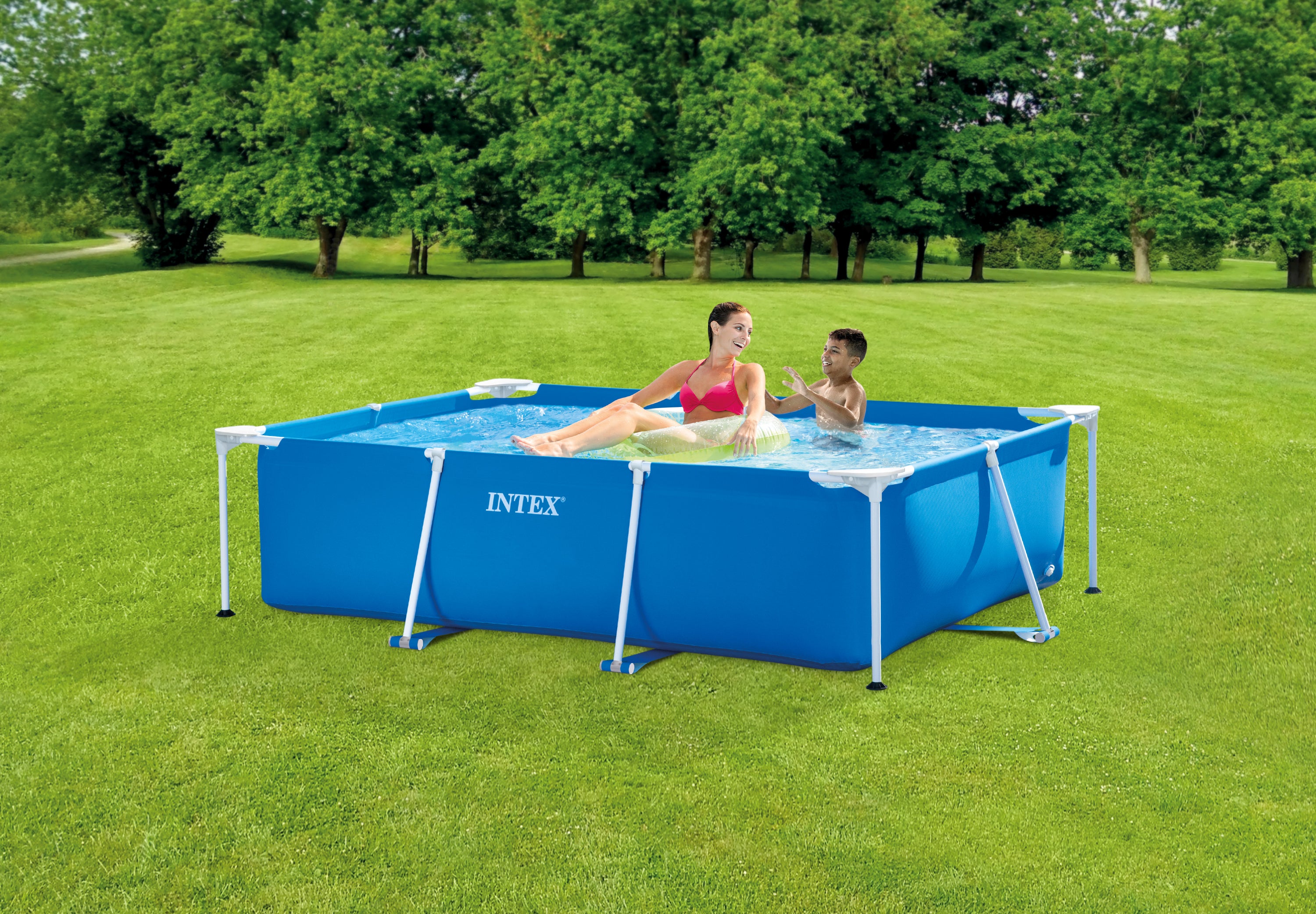 Swimming Pools: Intex Rectangular Frame Pool 2.2m X 1.5m X 0.6 28270
