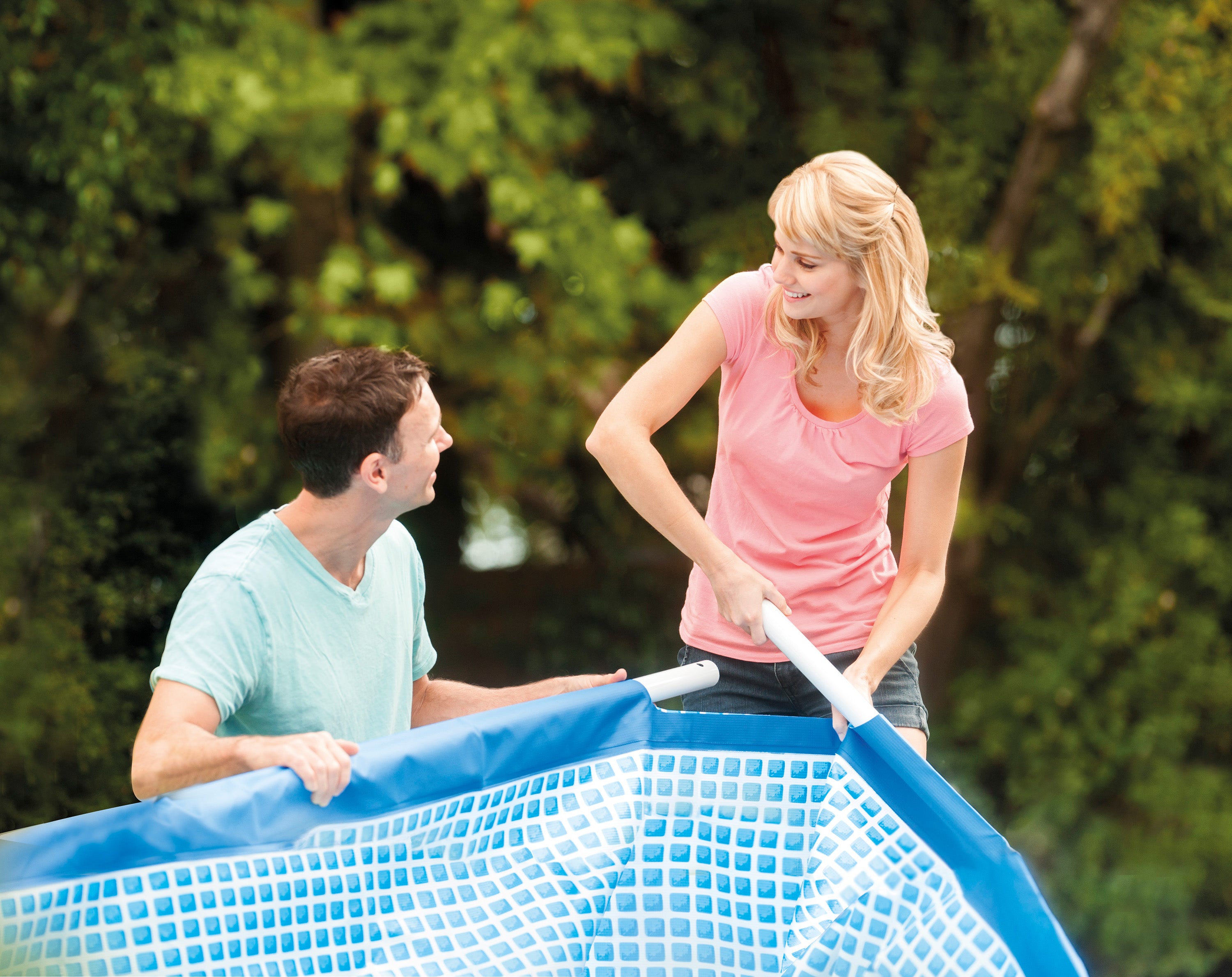 Swimming Pools: Intex Rectangular Frame Pool 2.2m X 1.5m X 0.6 28270