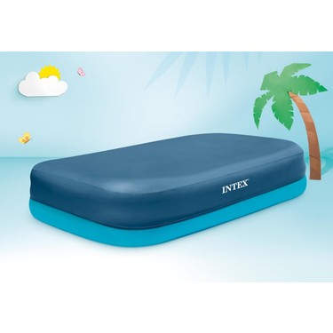 Pool Covers & Accessories: Intex Rectangular Pool Cover 305cm x 183cm for Inflatable Pool 58412