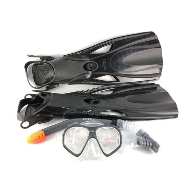 Pool Toys & Inflatables: Intex Mask Snorkel and Fin Set Reef Rider Set 55657