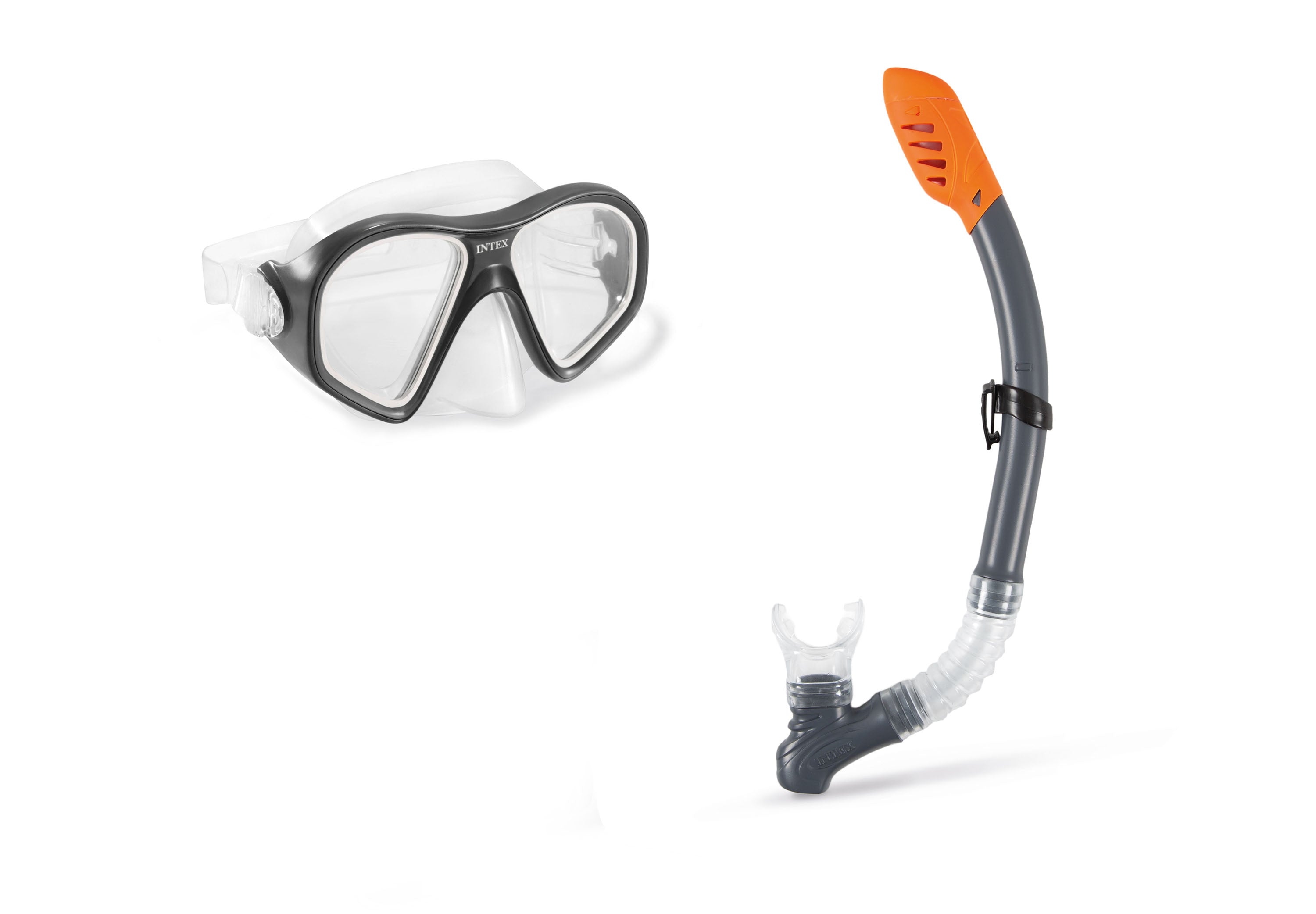 Pool Toys & Inflatables: Intex Mask Snorkel Set Reef Rider Set Adult 55648