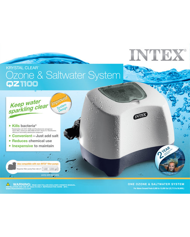 Pool Pumps: Krystal Clear Ozone and Saltwater Pool Chlorine System QZ1100 - 60,000 Litres 26666