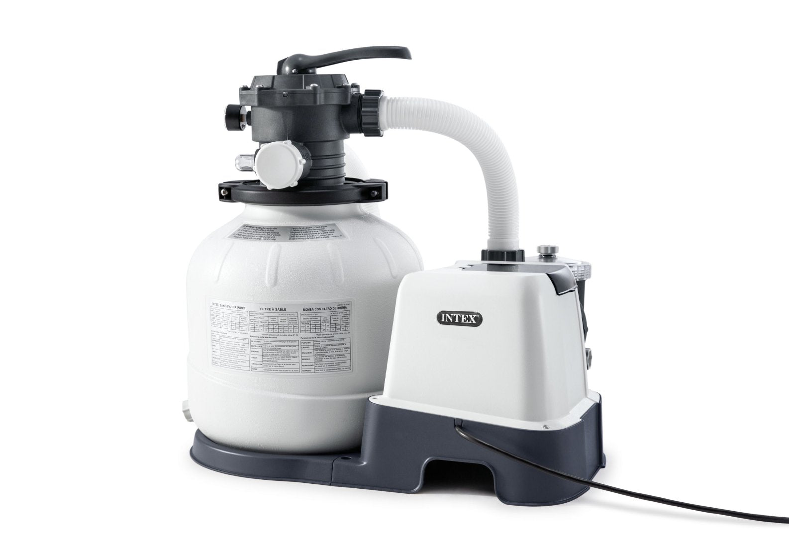 Pool Pumps: Intex Krystal Clear Sand Filter Pump and Saltwater Pool Chlorine System - 26676
