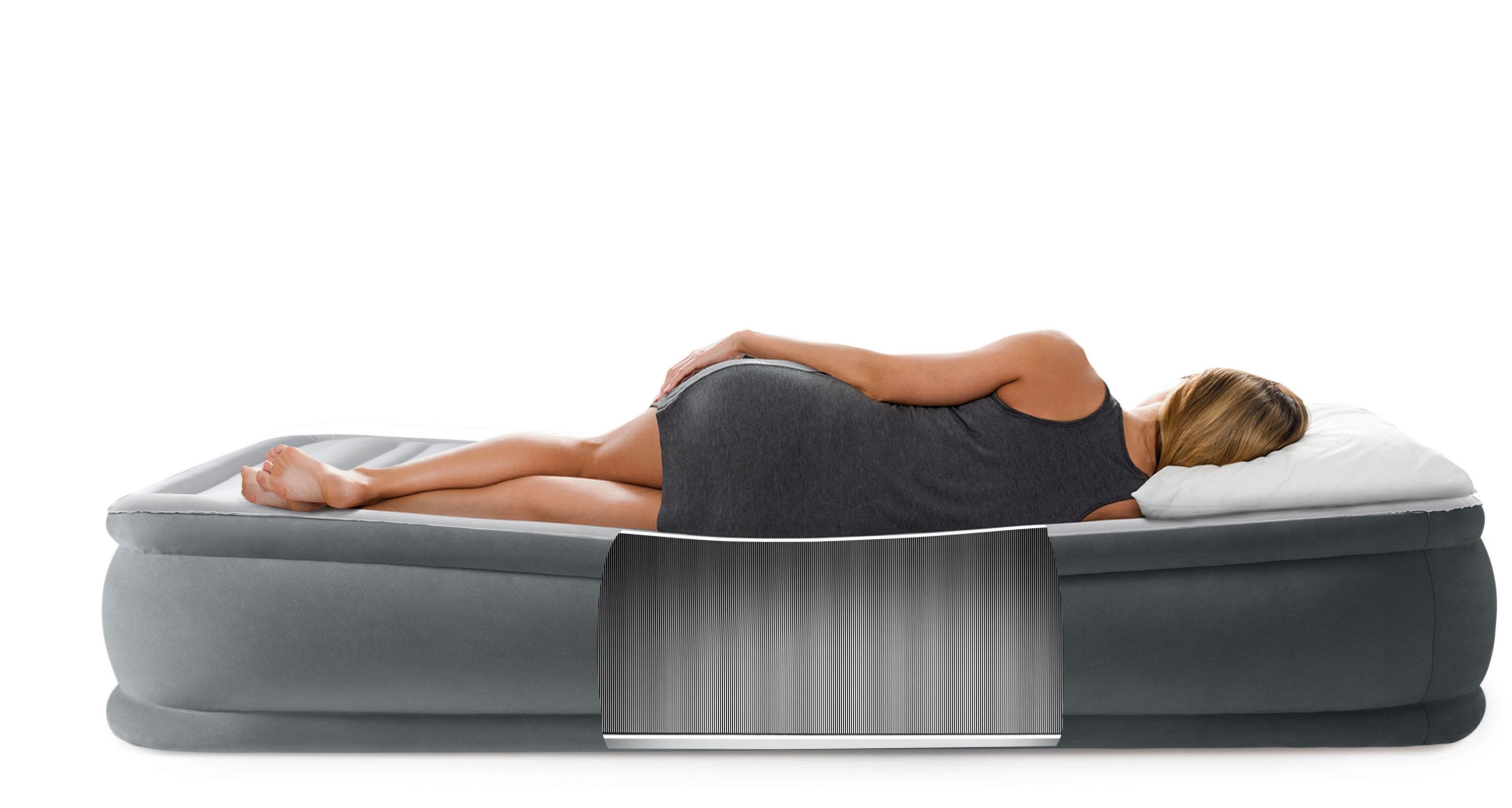 Inflatable Mattresses: Intex Single (Twin) Deluxe Airbed  33cm 67766