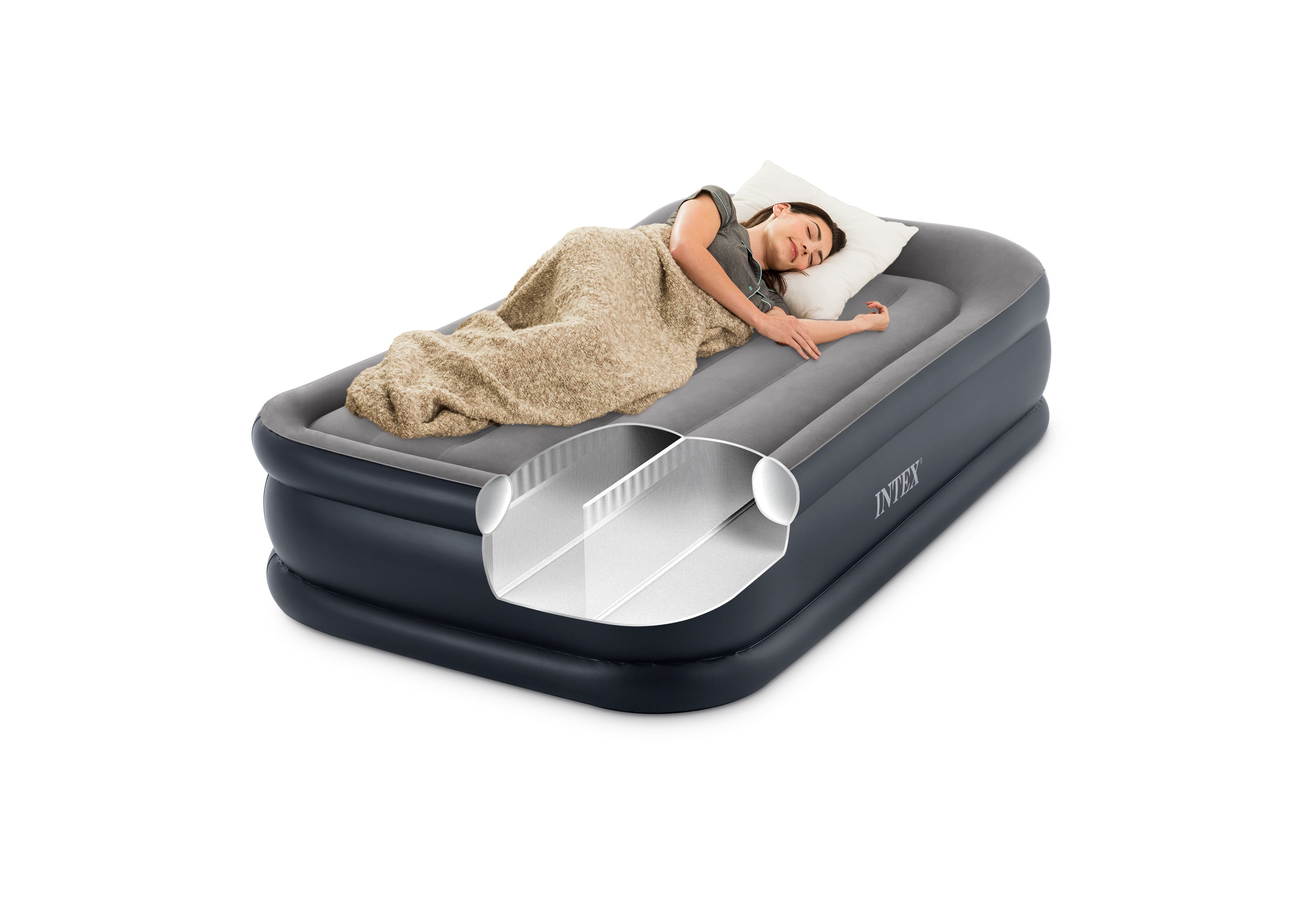 Inflatable Mattresses: Intex Single (Twin) Plus Series Airbed 42cm 64132
