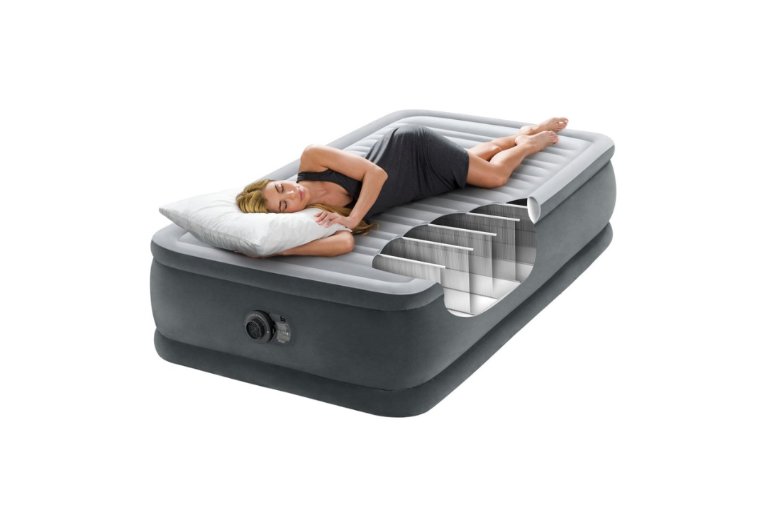 Inflatable Mattresses: Intex Single (Twin) Deluxe Air Bed 46cm 64412