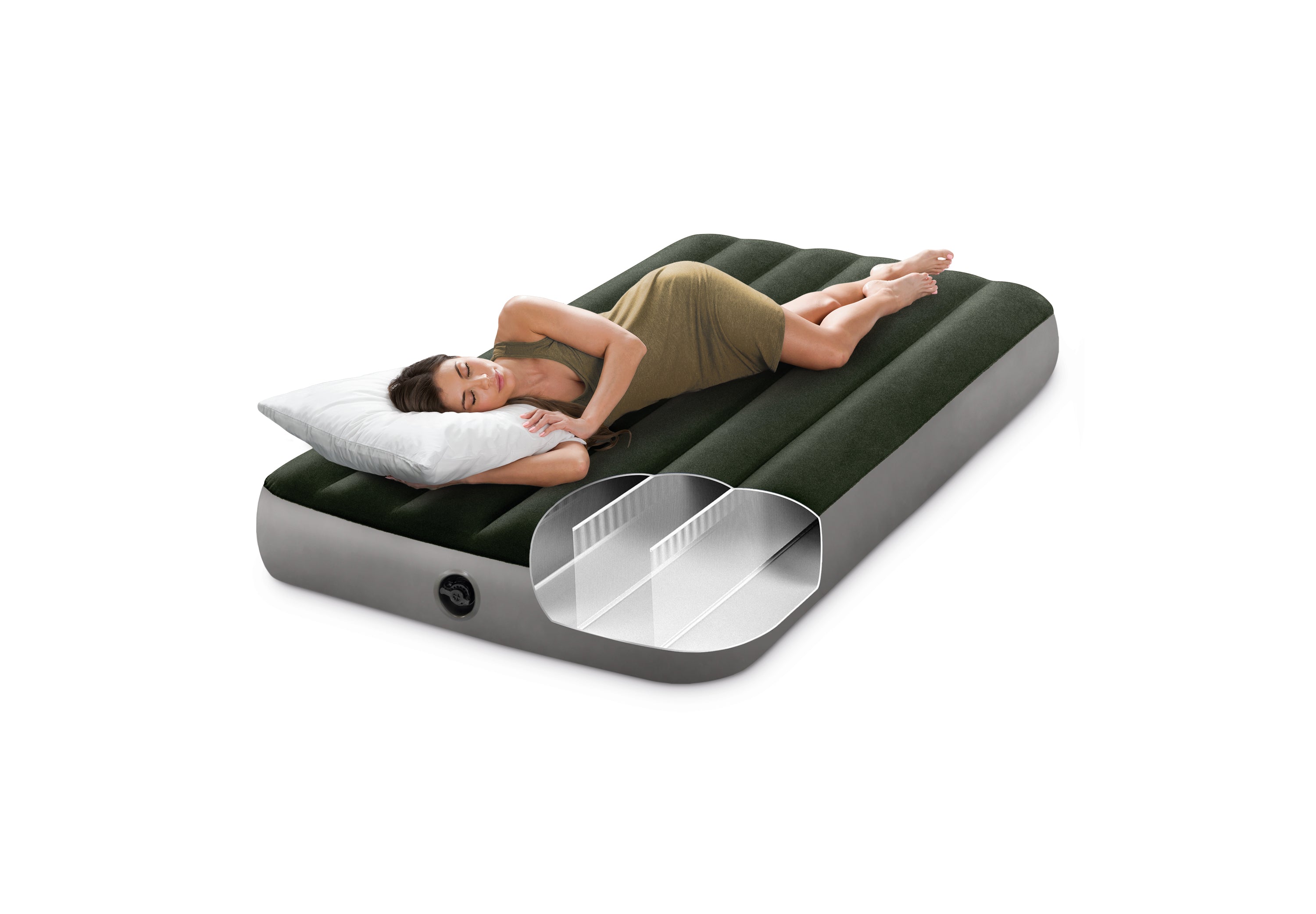 Inflatable Mattresses: Intex Single (Twin) Classic Airbed With Built in Pump 64761