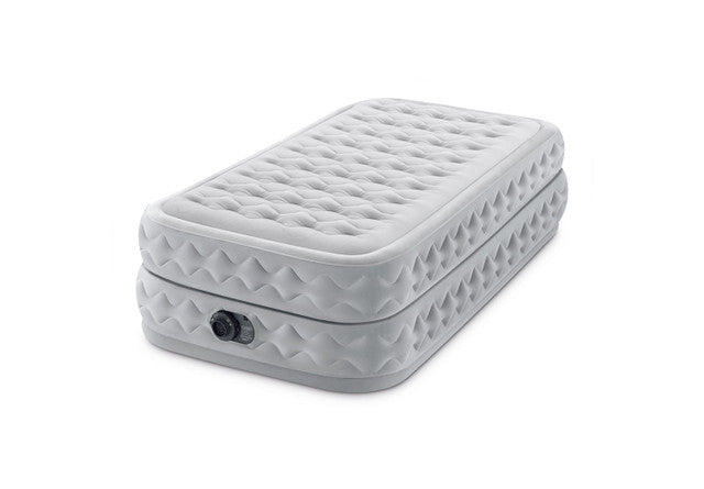 Inflatable Mattresses: Intex Single Dura-Beam Deluxe Supreme Air-Flow Air Mattress 51cm 64488