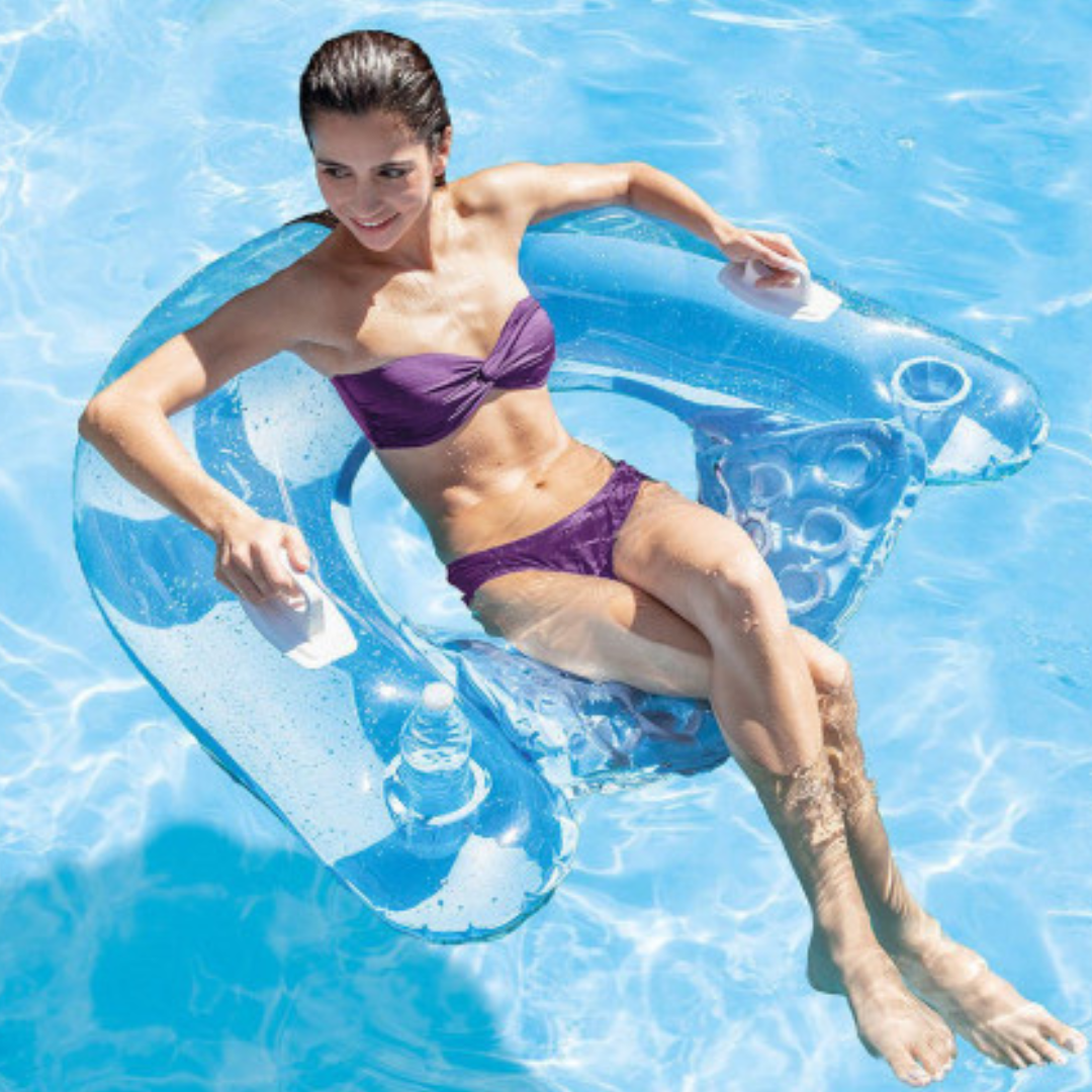 Pool Toys & Inflatables: Intex Sit 'N Float Blue 58859