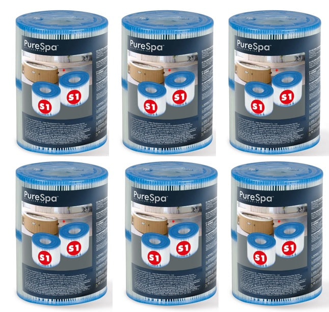 Spas & Accessories: Intex Spa S1 Replacement Filter Cartridges 12 Pack 29001_6