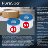 Spas & Accessories: Intex Spa S1 Replacement Filter Cartridges 2 Pack 29001