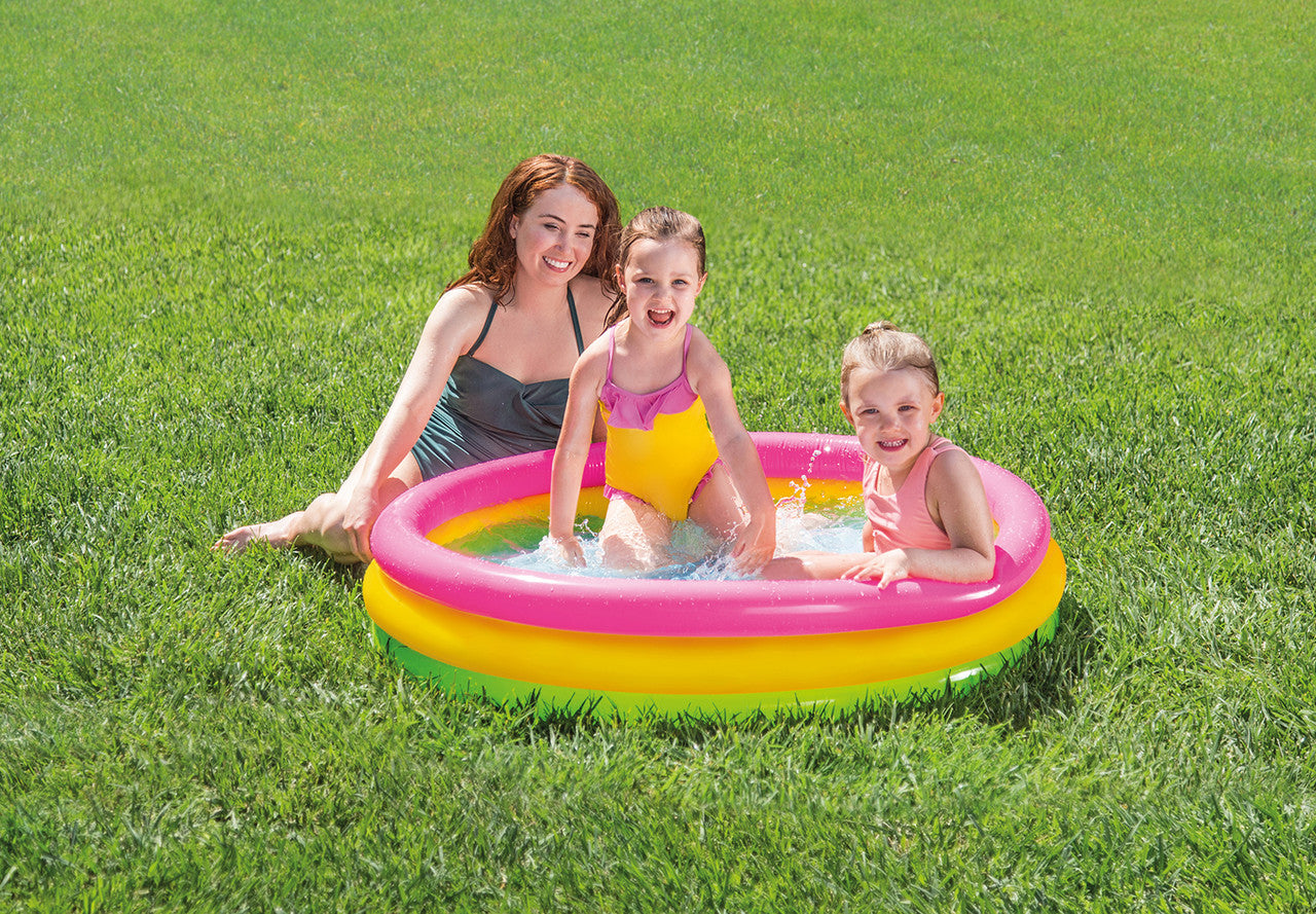 Swimming Pools: Intex Sunset Glow Inflatable Kiddie Pool - 113 x 25cm 57412