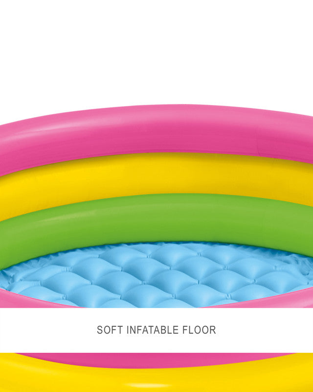 Swimming Pools: Intex Sunset Glow Kiddie Pool 86cm x 25cm - 58924