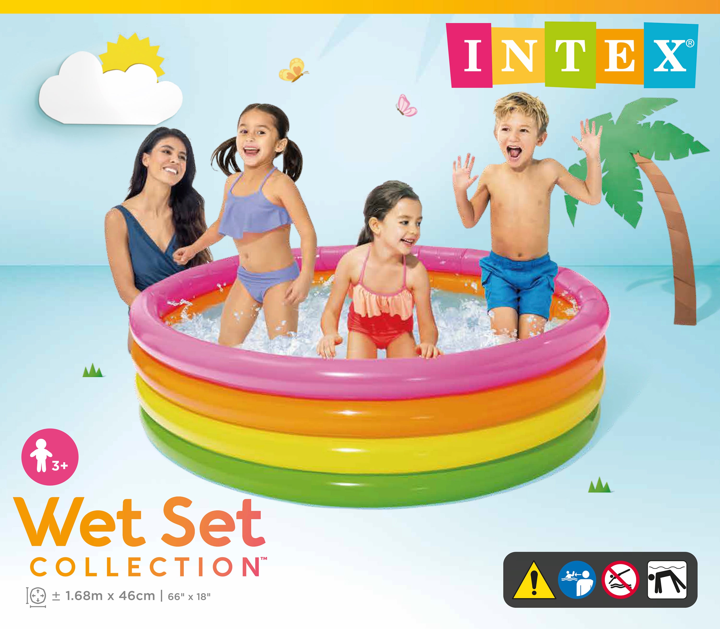 Swimming Pools: Intex Sunset Glow Pool 56441