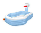 Swimming Pools: Intex Swim Center Shootin' Hoops Inflatable Pool 2.57m x 1.88m 57183