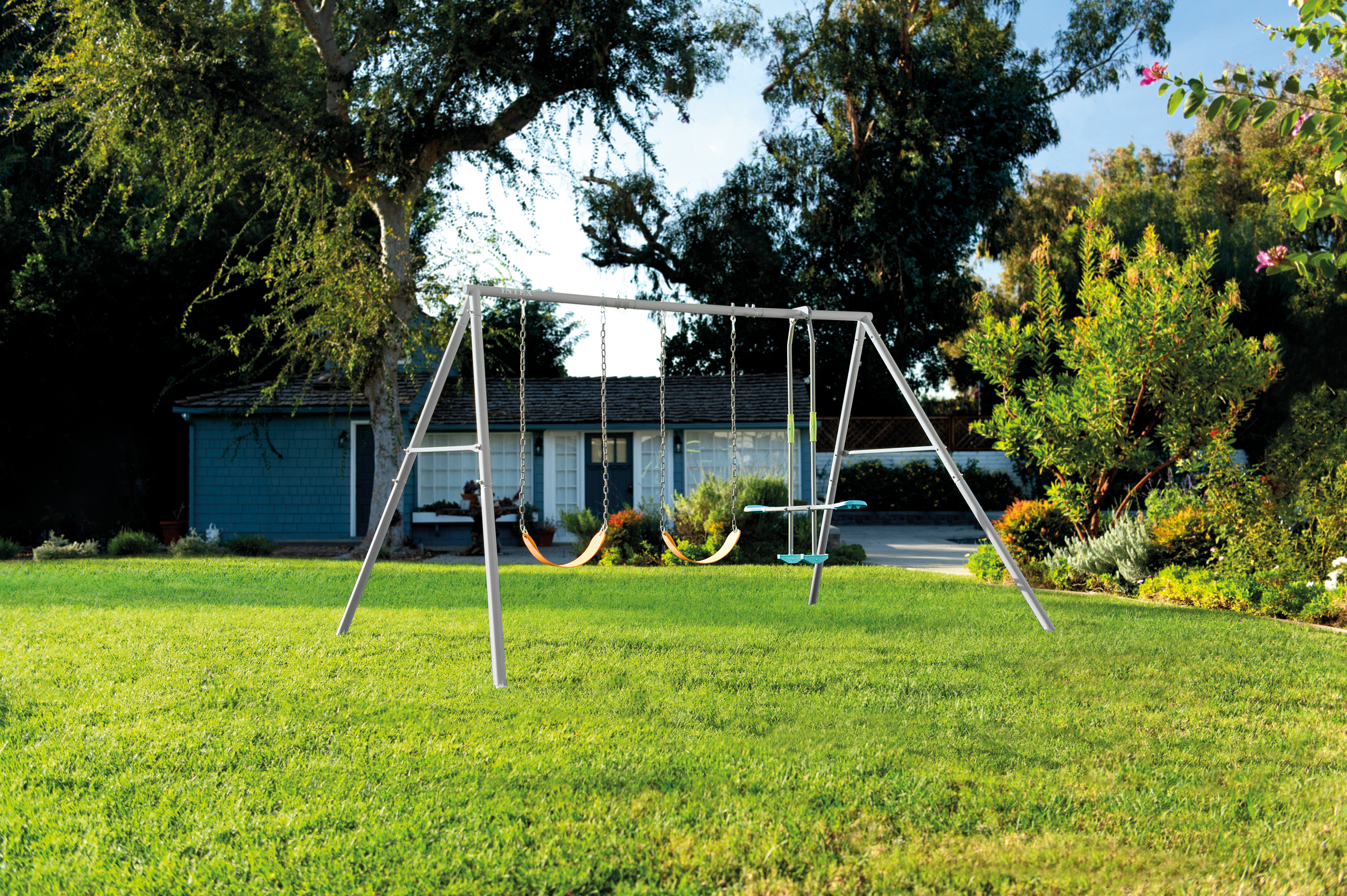 Outdoor Play Equipment: Intex Swing and Glide Three Feature Set 44123