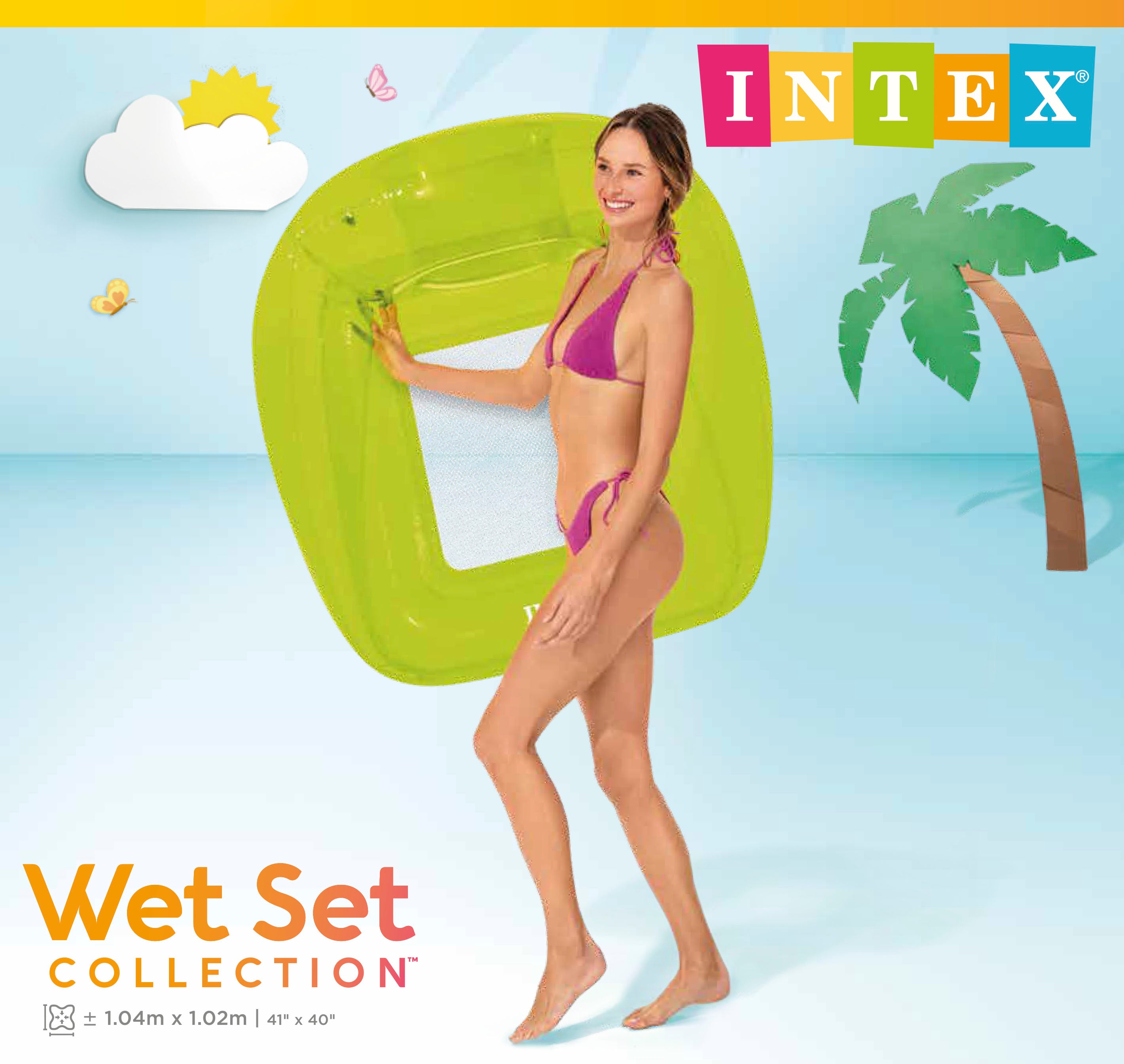 Arm Chairs & Recliners: Intex Pool Lounge Chair Transparent 56802