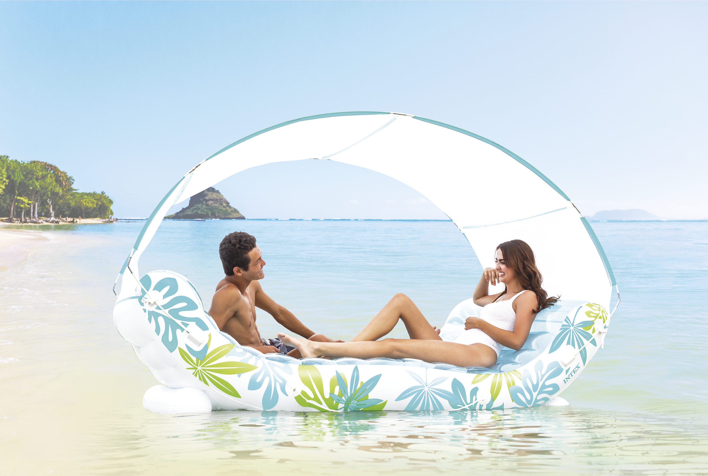 Pool Toys & Inflatables: Intex Tropical Canopy Inflatable Lounge 56294