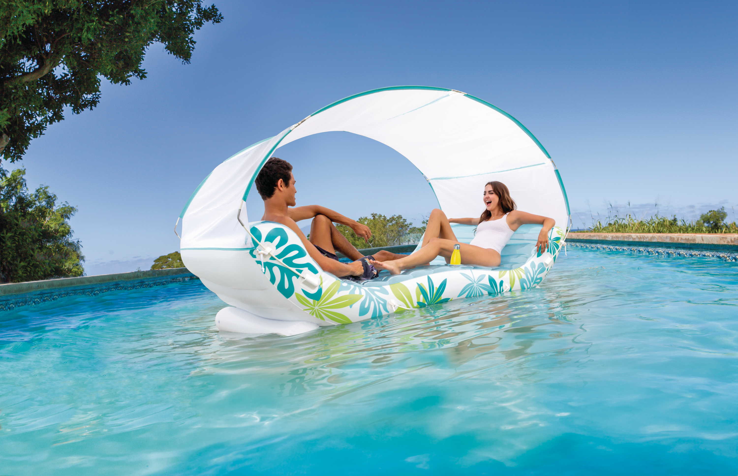 Pool Toys & Inflatables: Intex Tropical Canopy Inflatable Lounge 56294