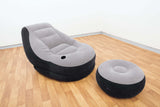Arm Chairs & Recliners: Intex Ultra Lounge Inflatable Chair and ottoman 68564
