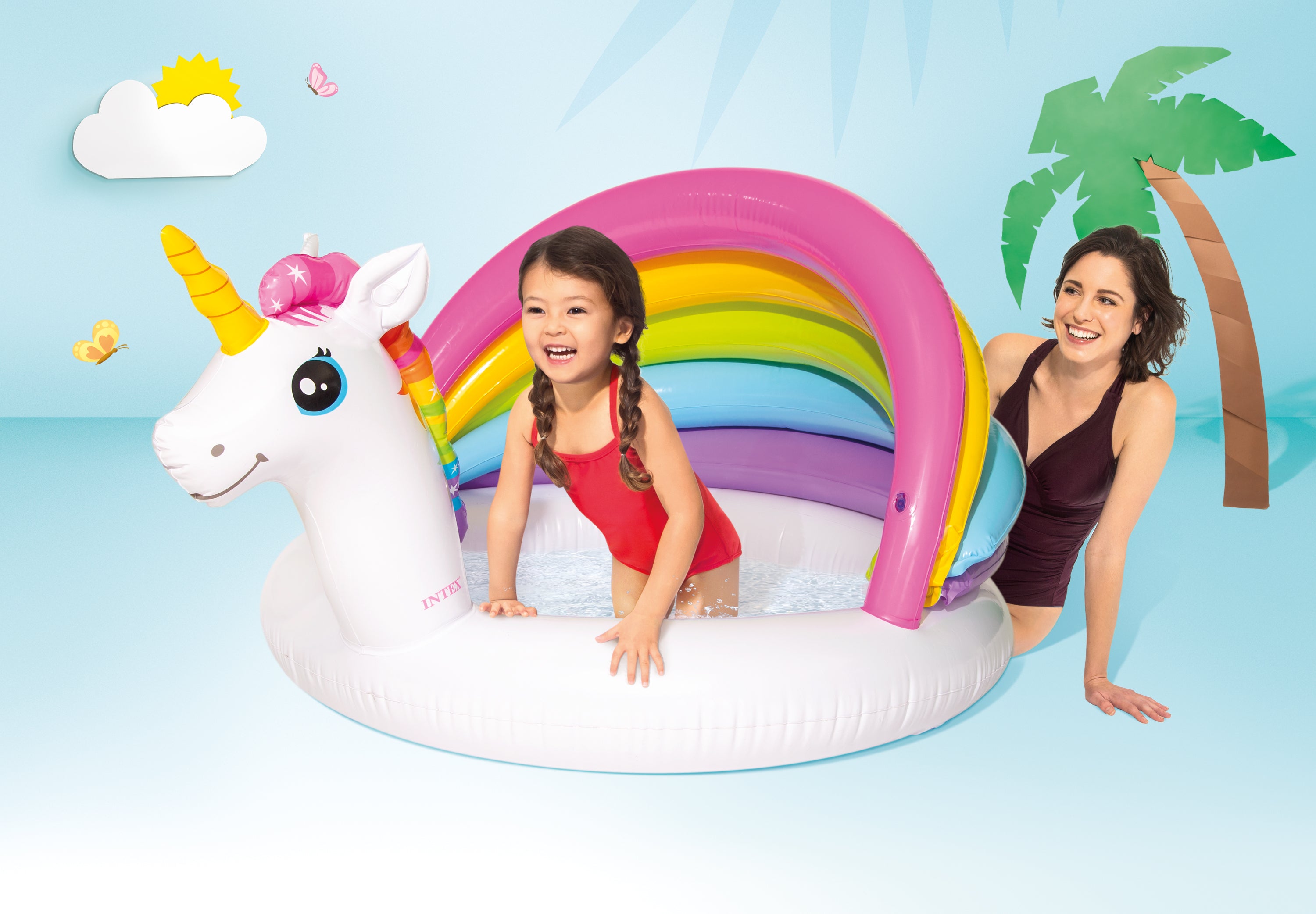Swimming Pools: Intex Unicorn Baby Pool 57113