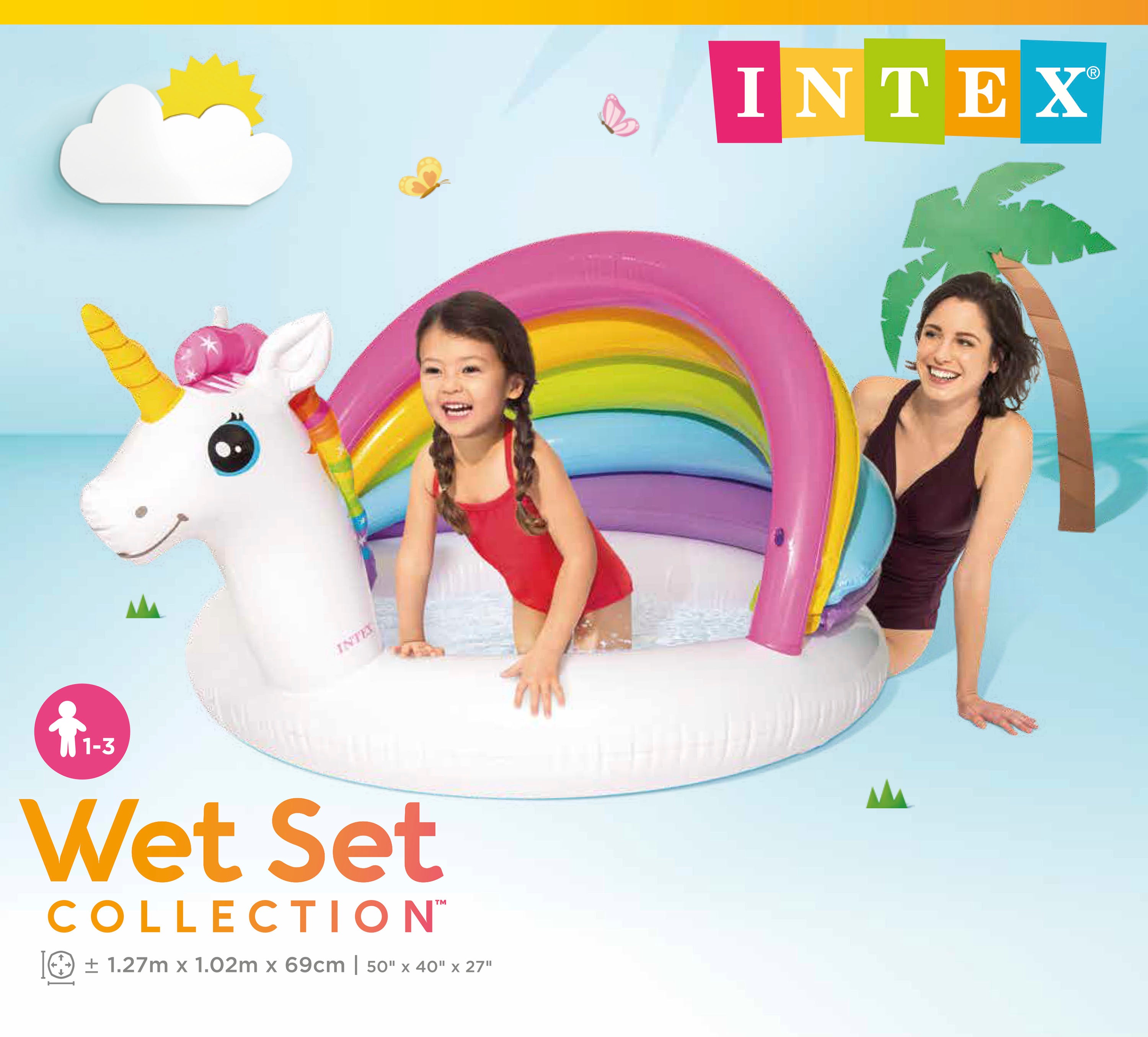 Swimming Pools: Intex Unicorn Baby Pool 57113
