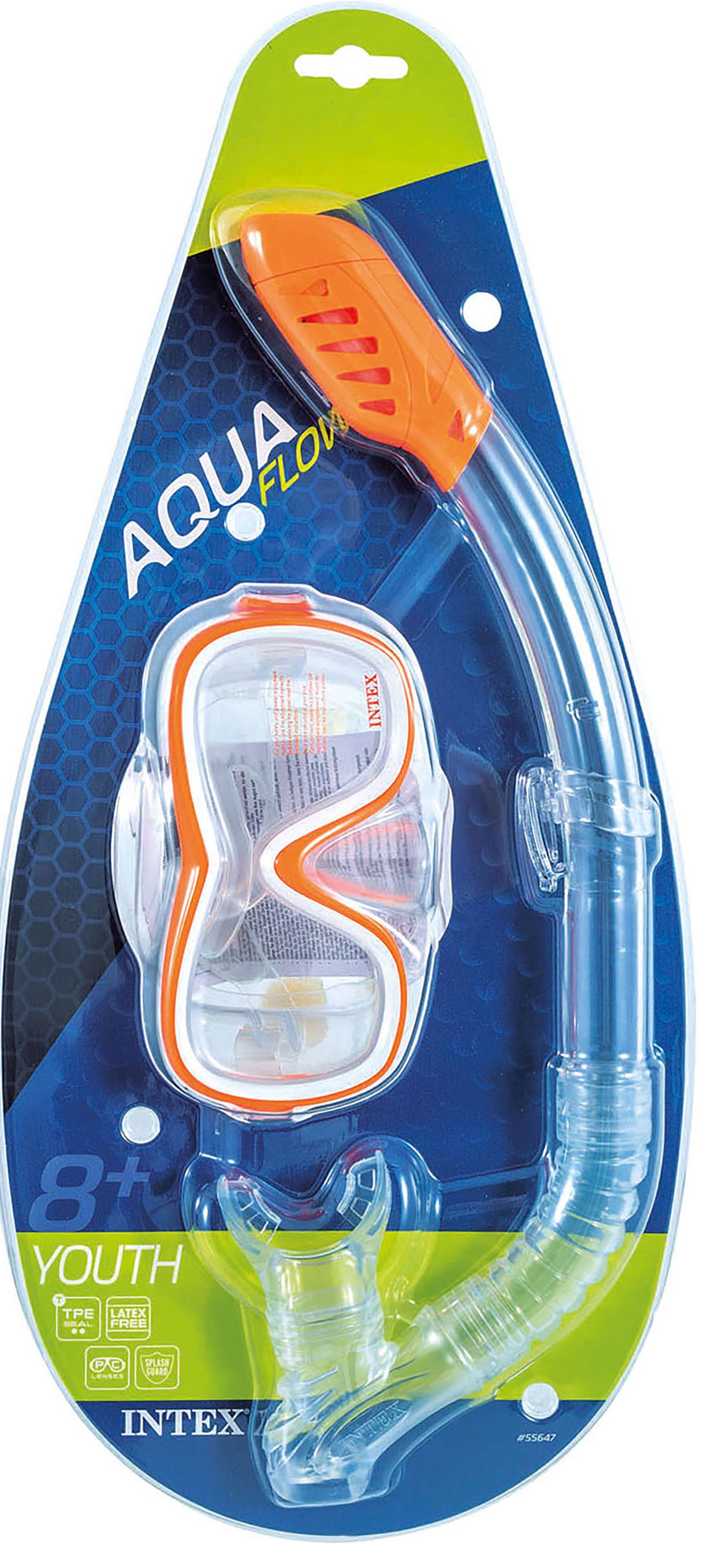Pool Toys & Inflatables: Intex Mask Snorkel Set Wave Rider Set Youth 55647