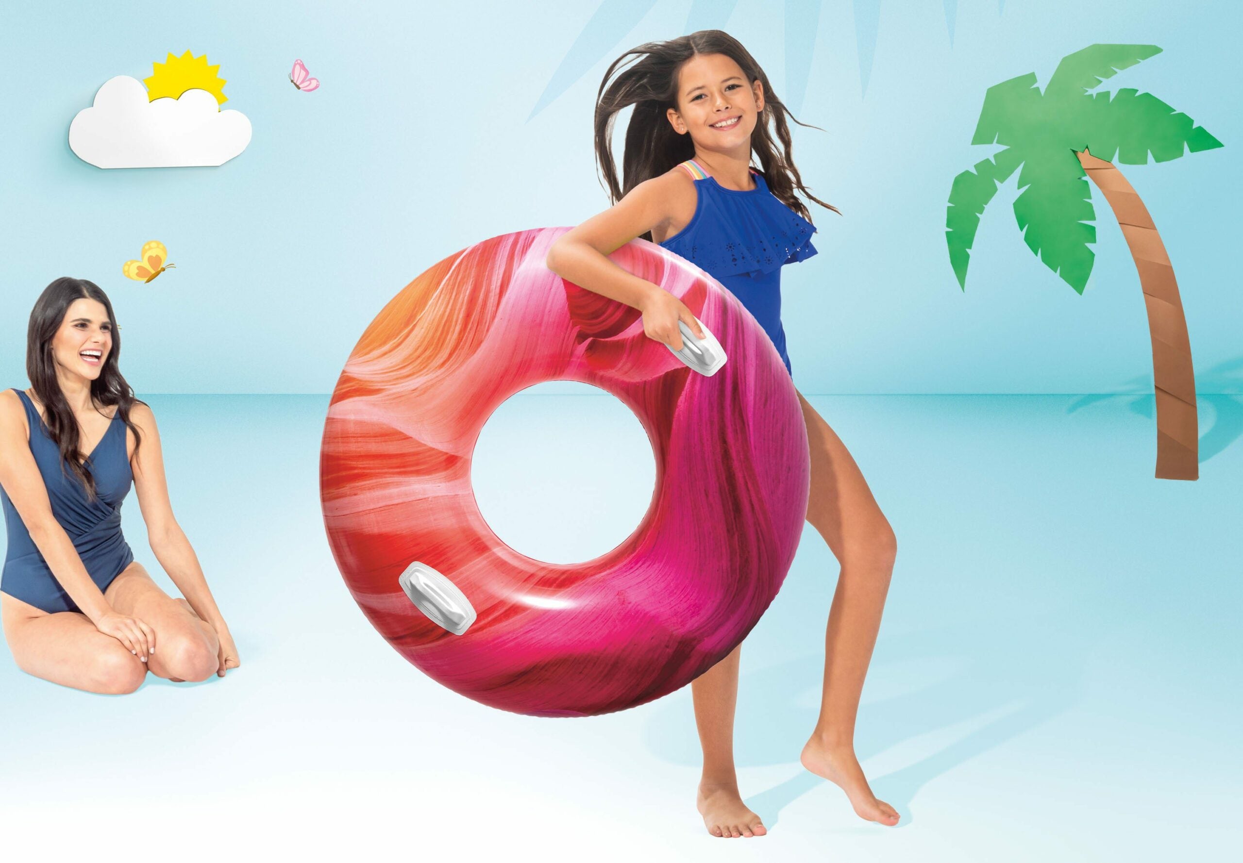 Pool Toys & Inflatables: Intex Waves of Nature Swim Tubes 56267