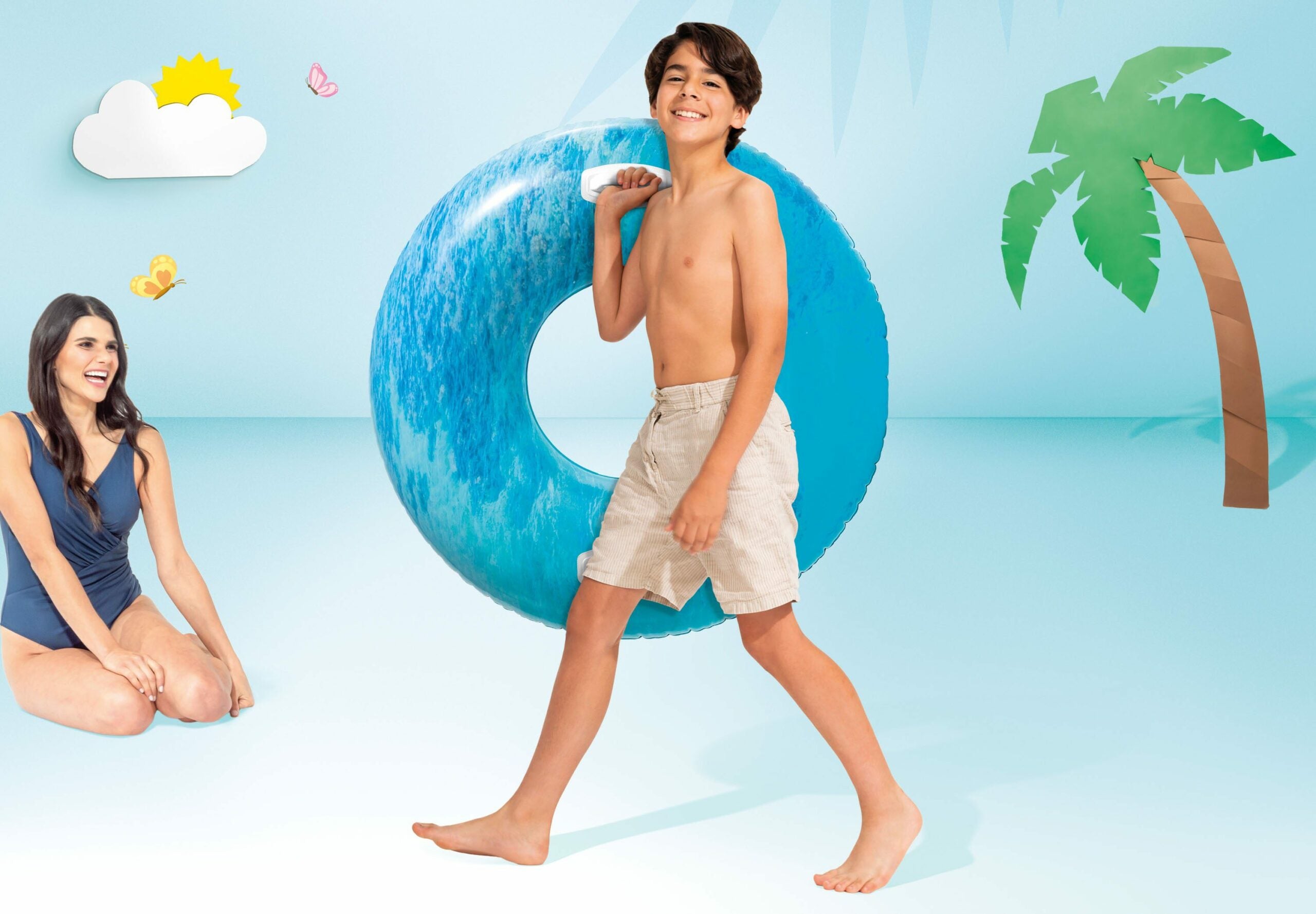 Pool Toys & Inflatables: Intex Waves of Nature Swim Tubes 56267