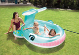 Swimming Pools: Intex Whale Spray Pool Kids Baby 57440