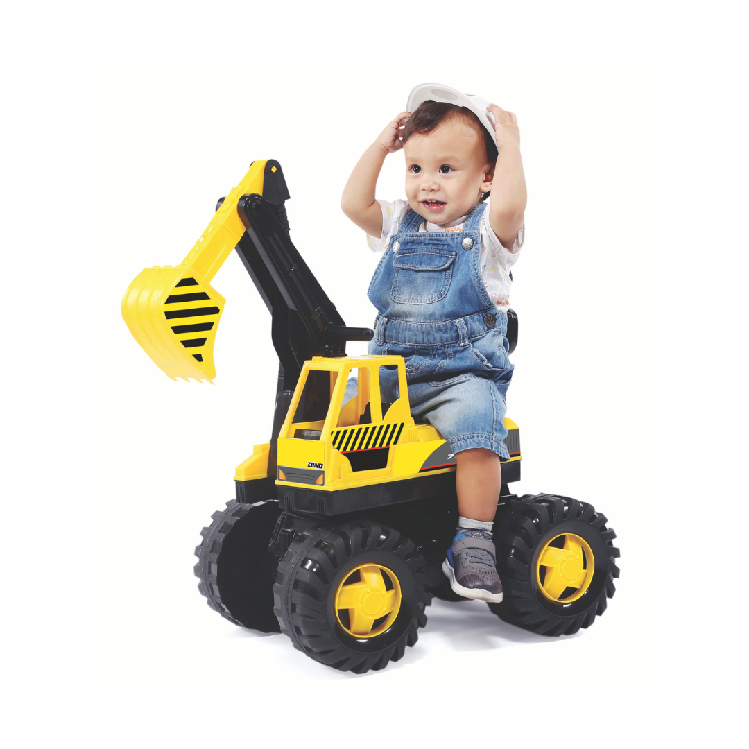 Ride On Cars: Volta Kick A Long Construction Digger Push Scooter 3+ SHP712