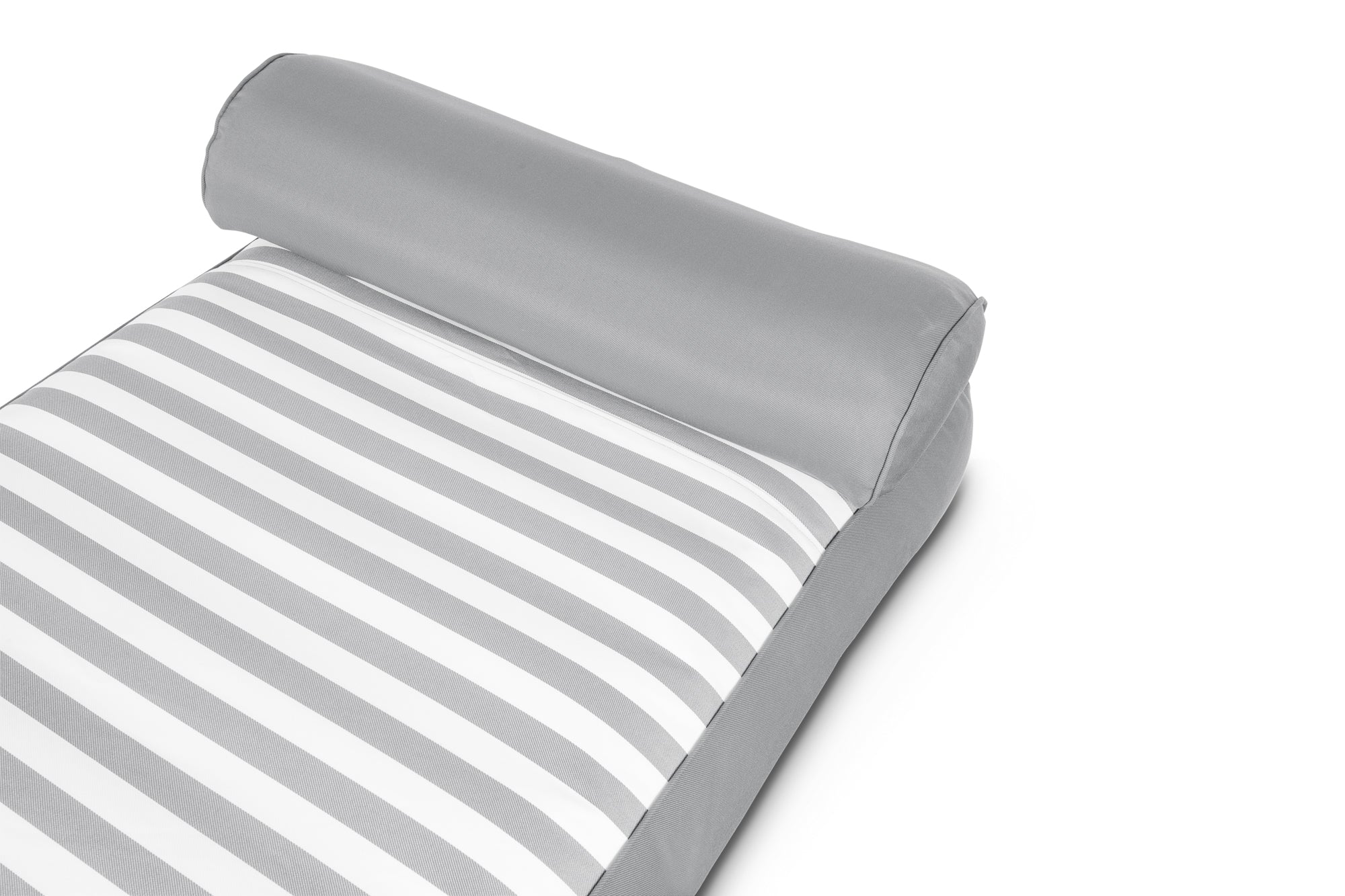 Pool Toys & Inflatables: Spire Adalus Luxury Pool Lounge Grey Stripe RL-935G