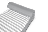 Pool Toys & Inflatables: Spire Adalus Luxury Pool Lounge Grey Stripe RL-935G