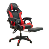 Gaming Chairs: Spire Onyx Gaming/Office Chair w/ RGB Lighting And Massager Red And Black - 815ER