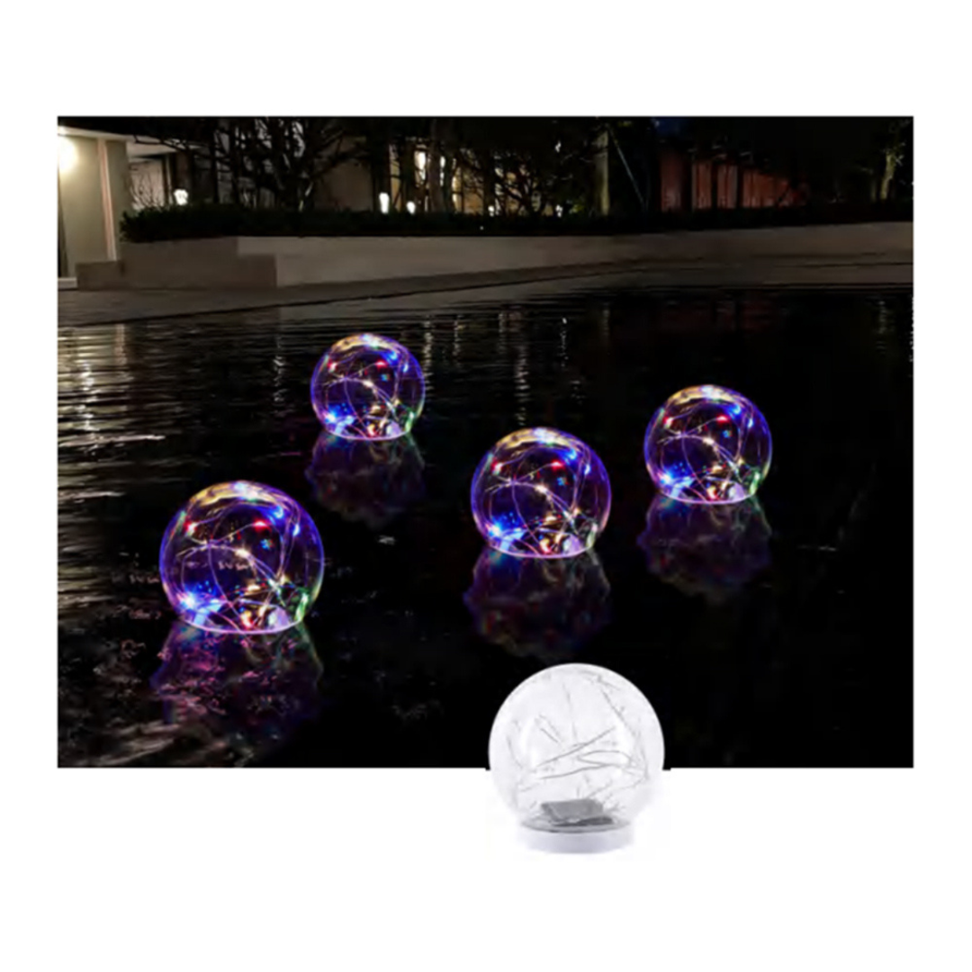 Pool Covers & Accessories: Spire Solar Floating String Waterproof Pool Ball Light - CT223C
