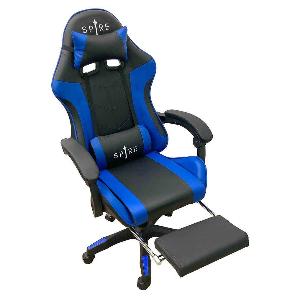 Gaming Chairs: Spire Zinc Adjustable Gaming/Office Chair Blue And Black - 813F