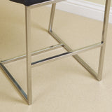Table & Bar Stools: Auburn Modern Leather Bar Chair BarStool In Black