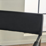 Office & Desk Chairs: Rocklin Steel & Bonded Leather Director chair Armchair in Black