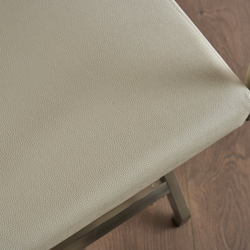 Office & Desk Chairs: Rocklin Steel & Bonded Leather Director chair Armchair in White