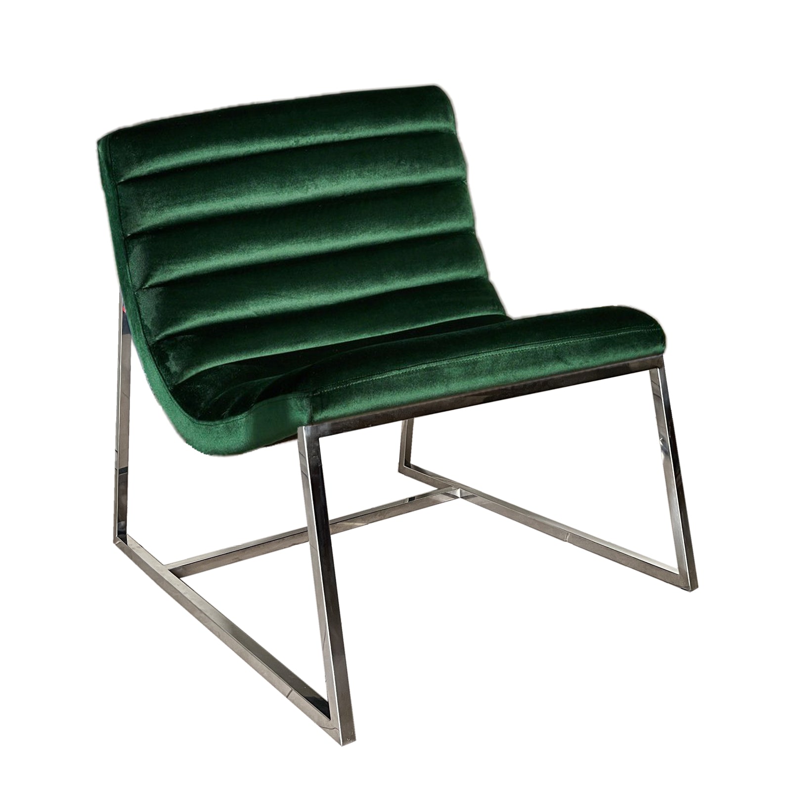 Arm Chairs & Recliners: Glorie Emerald/Green Velvet Sofa Accent Chair ArmChair