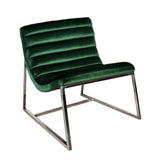 Arm Chairs & Recliners: Glorie Emerald/Green Velvet Sofa Accent Chair ArmChair