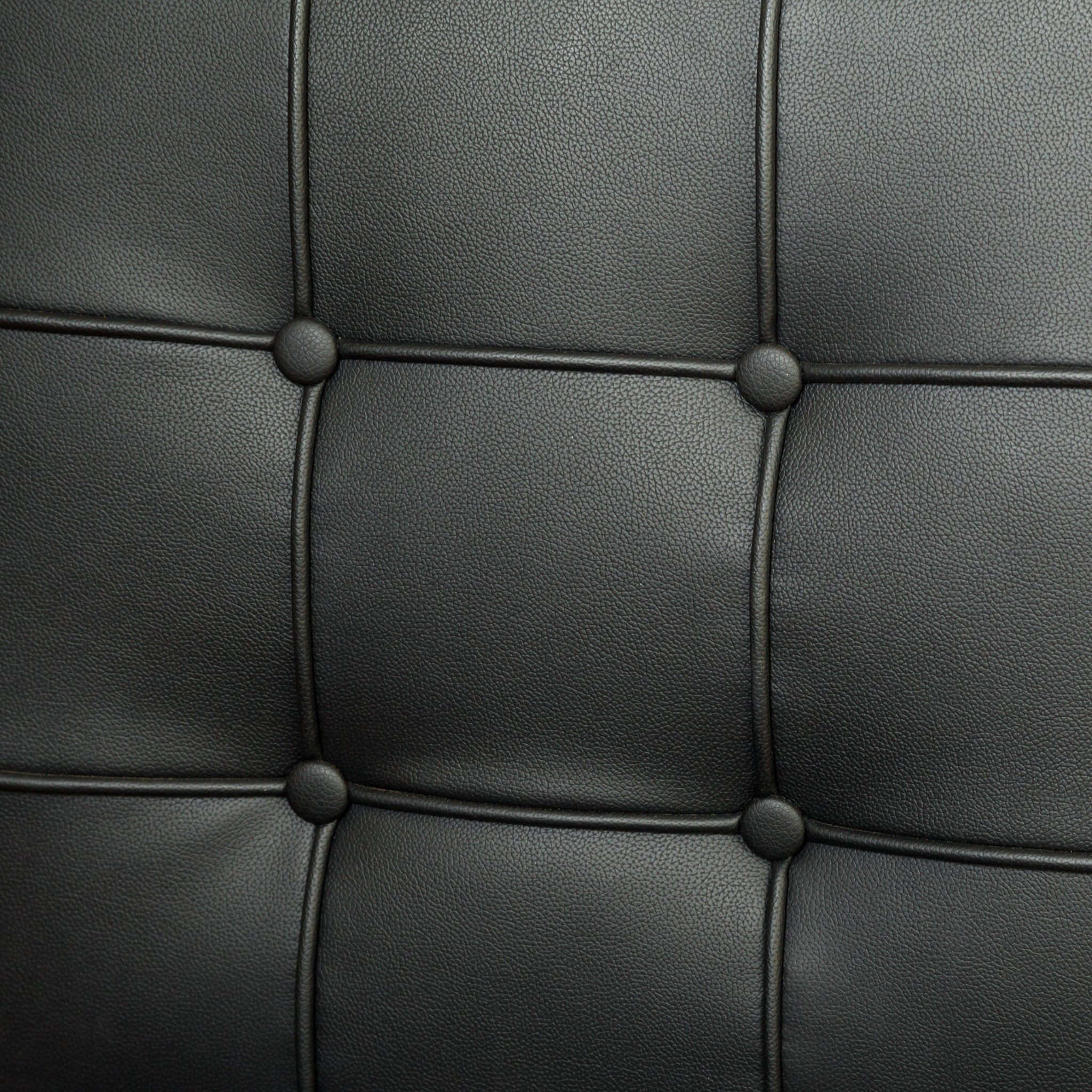 Arm Chairs & Recliners: Pandora Modern Bonded Leather Dining Chair in Black