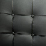 Arm Chairs & Recliners: Pandora Modern Bonded Leather Dining Chair in Black