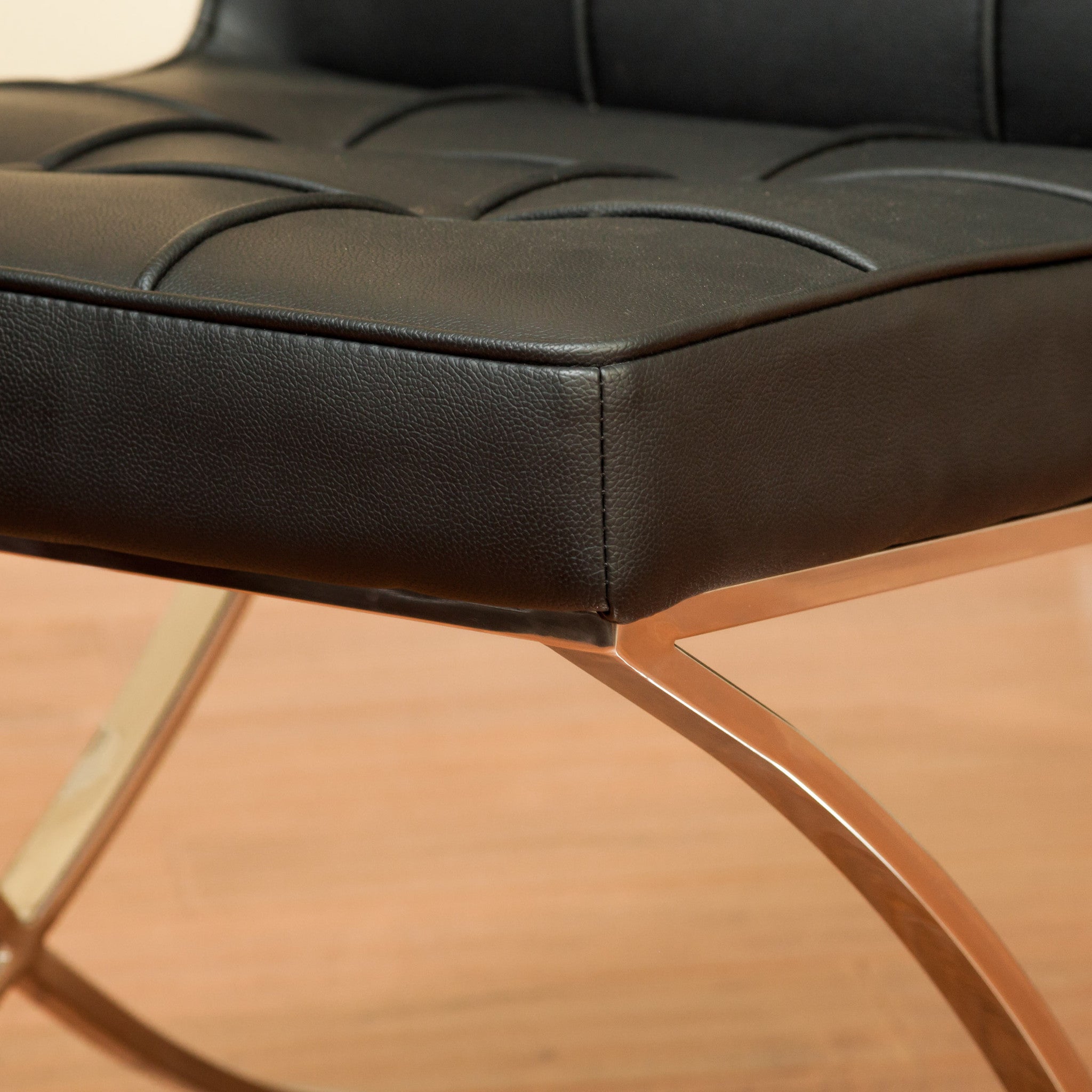Arm Chairs & Recliners: Pandora Modern Bonded Leather Dining Chair in Black