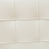Arm Chairs & Recliners: Pandora Modern Bonded Leather Dining Chair in White