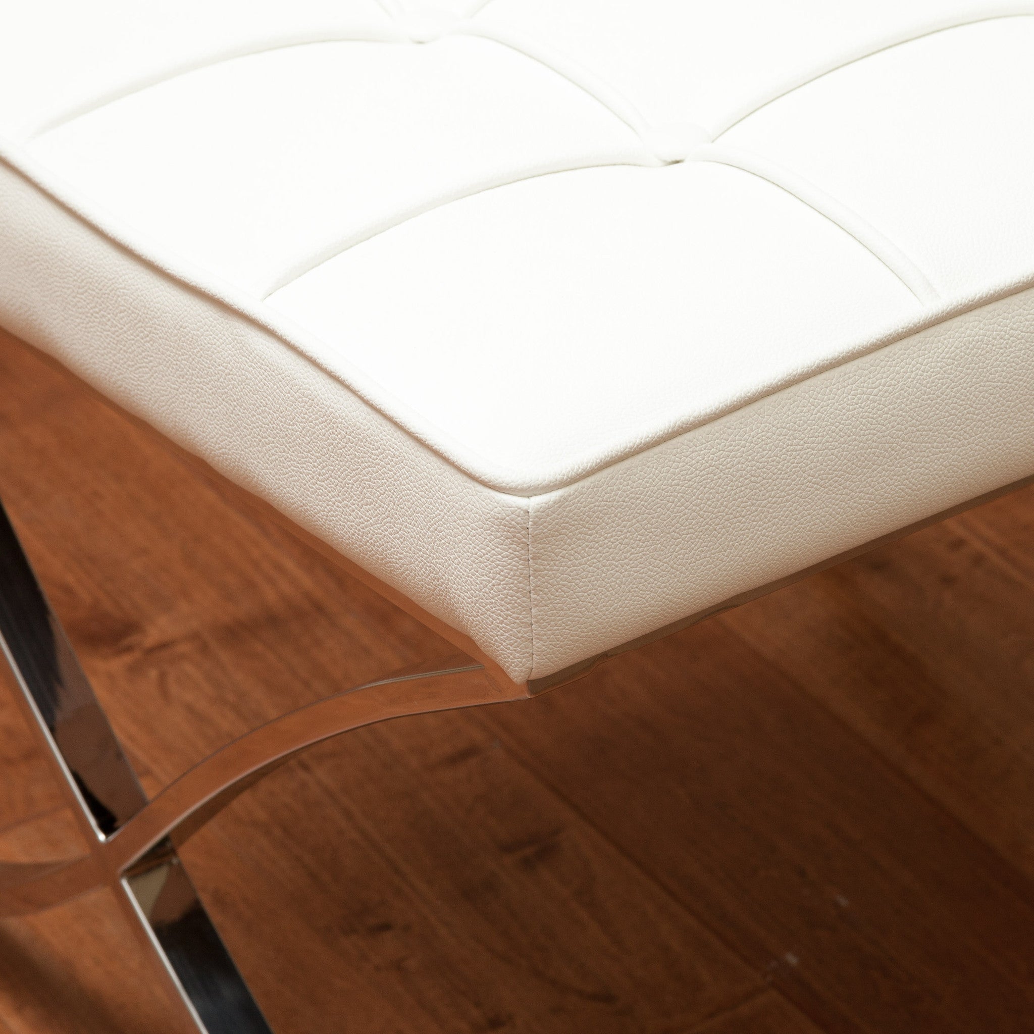 Arm Chairs & Recliners: Pandora Modern Bonded Leather Dining Chair in White