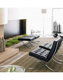 Arm Chairs & Recliners: Black Barcelona Chair - Classic Version - Replica