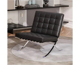 Arm Chairs & Recliners: Black Barcelona Chair - Classic Version - Replica