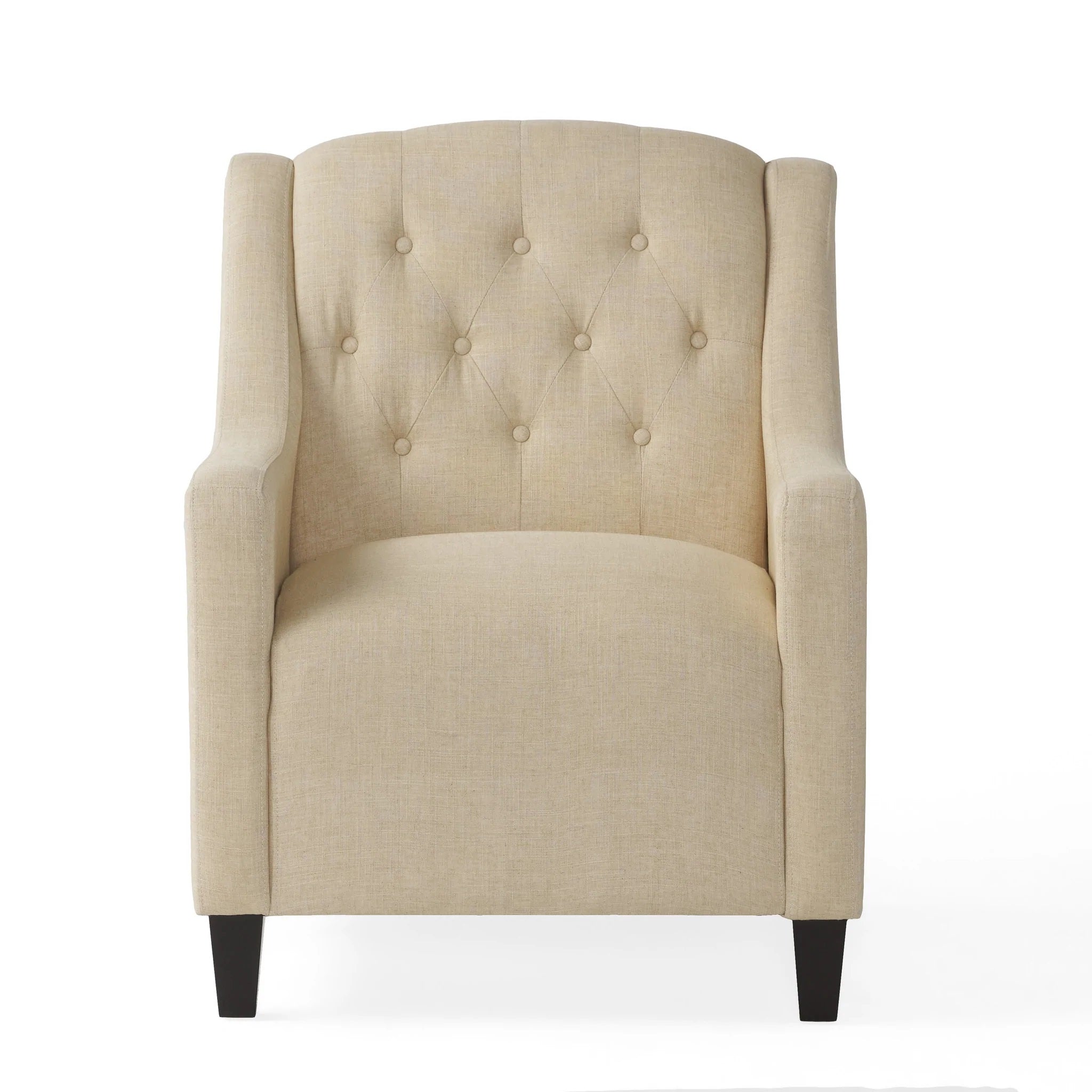 Arm Chairs & Recliners: Canberra Fabric Armchair & Ottoman in Begie  Linen